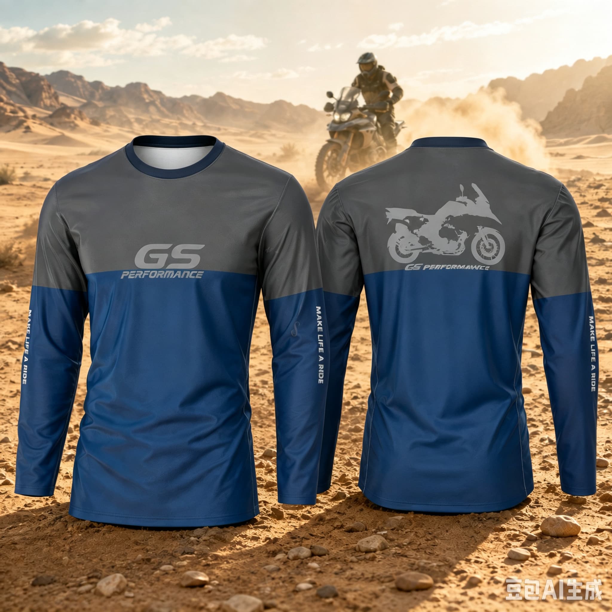 Outdoor Adventure Uva - เสื้อเชิ้ตแขนยาวสำหรับมอเตอร์ไซค์ Motorrad GS Adventure ระบายอากาศได้ดี ป้องกันรังสียูวี