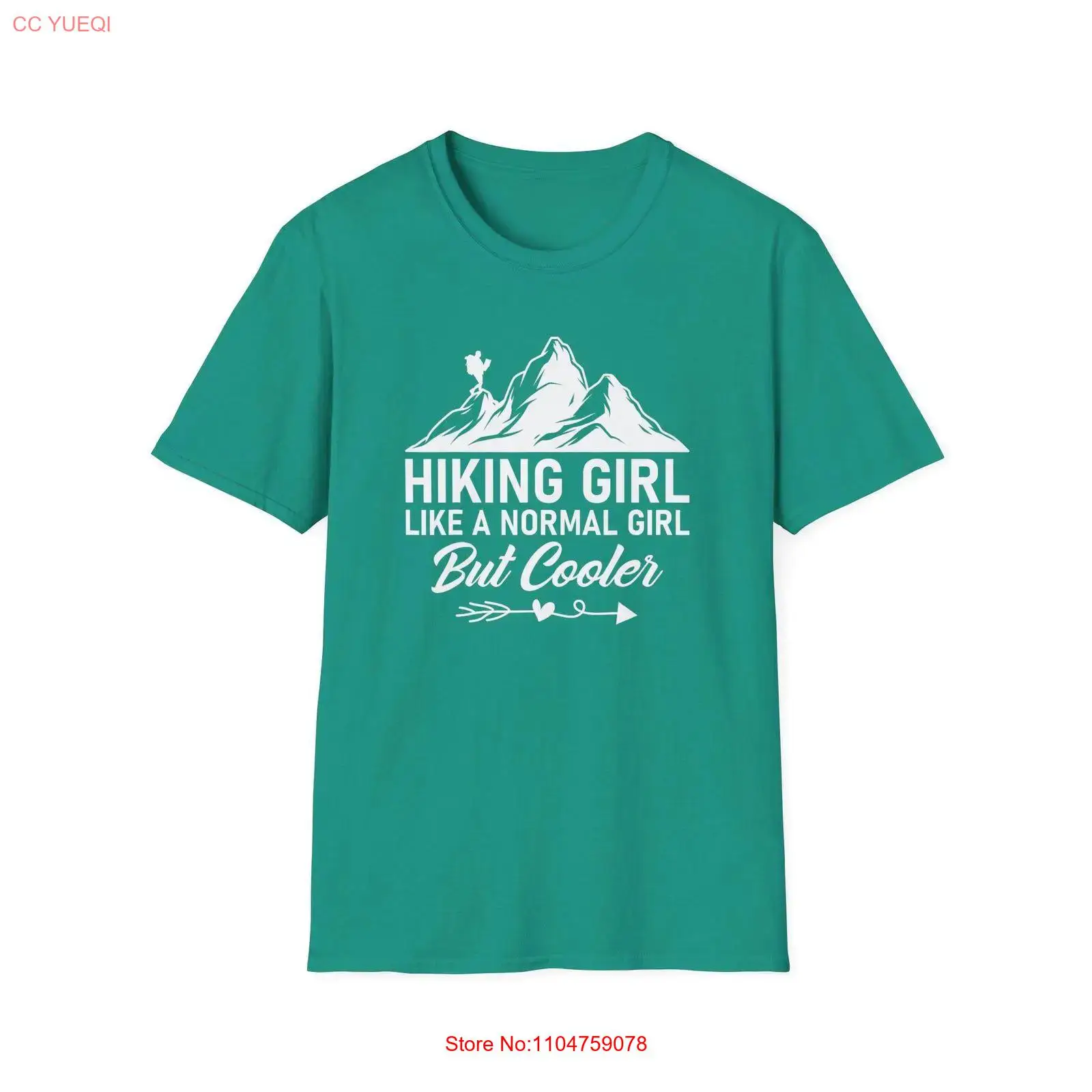 Outdoor Adventure Girl - เสื้อยืดสาวนักเดินป่า แคมป์ปิ้ง เต็นท์ ผจญภัยกลางแจ้ง ซอฟท์สไตล์ ภูเขา