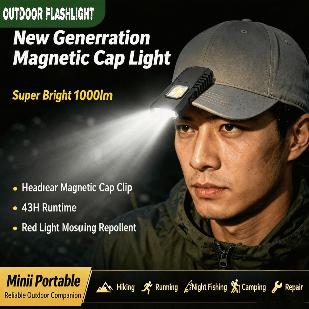 Outdoor Adventure Camp - ไฟฉายพวงกุญแจแบบชาร์จ USB ได้อเนกประสงค์ ไฟฉายขนาดเล็กแบบ COB สำหรับงานอเนกประสงค์