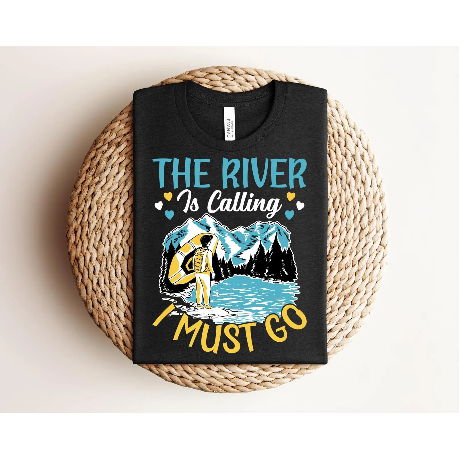 Outdoor Adventure Rafting - แม่น้ำกำลังเรียกร้อง ฉันต้องไป ทัวร์ล่องแก่ง เสื้อยืดไวท์วอเตอร์ คายัค แอดเวนเจอร์
