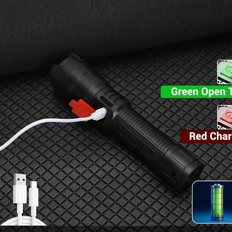 ไฟฉาย LED กำลังสูง 2000LM ไฟฉา - Outdoor Adventure Camp บทวิจารณ์และราคา