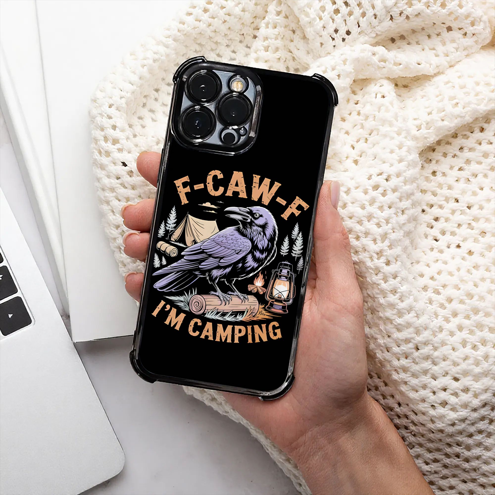 เคสโทรศัพท์ลายอีกาตลก F CAW F  - Outdoor Adventure Camp บทวิจารณ์และราคา