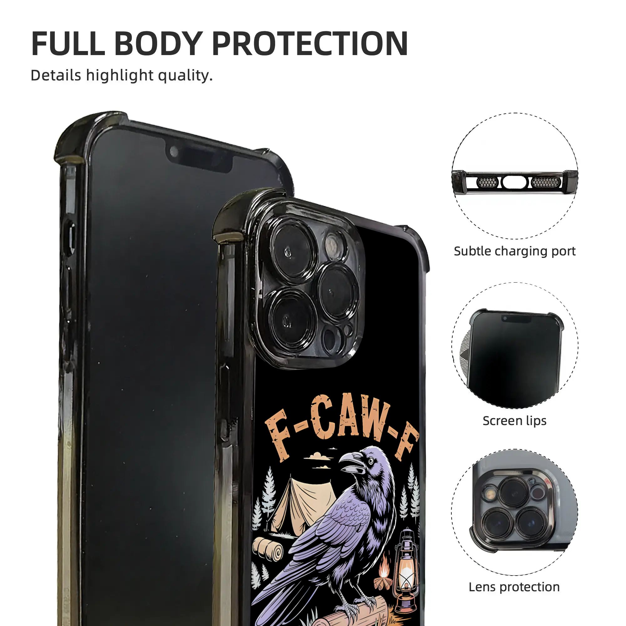 เคสโทรศัพท์ลายอีกาตลก F CAW F  - Outdoor Adventure Camp บทวิจารณ์และราคา