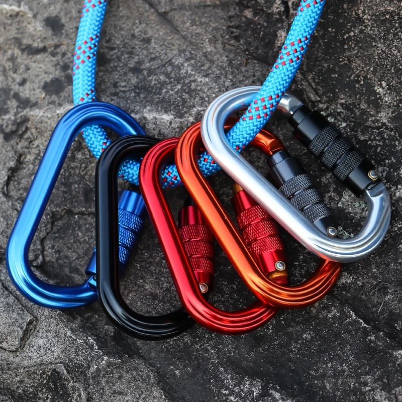 คาราบิเนอร์ล็อคแบบสกรู รูปทรงต - Carabiner Locking D บทวิจารณ์และราคา