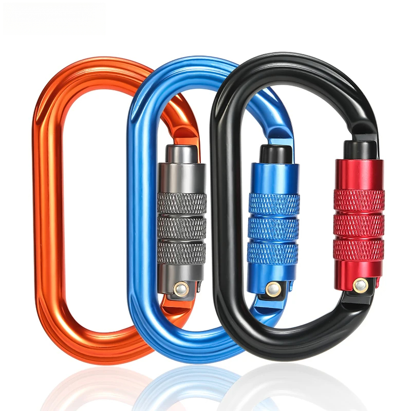 คาราบิเนอร์ล็อคแบบสกรู รูปทรงต - Carabiner Locking D บทวิจารณ์และราคา