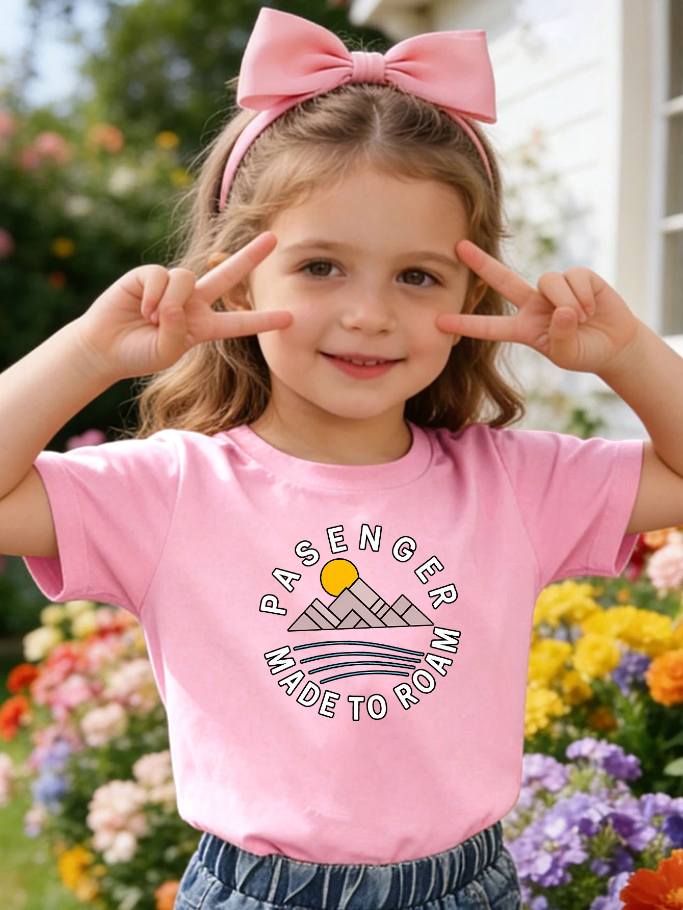 เสื้อยืดเด็กพิมพ์ลายข้อความผจญ - Outdoor Adventure Girl บทวิจารณ์และราคา
