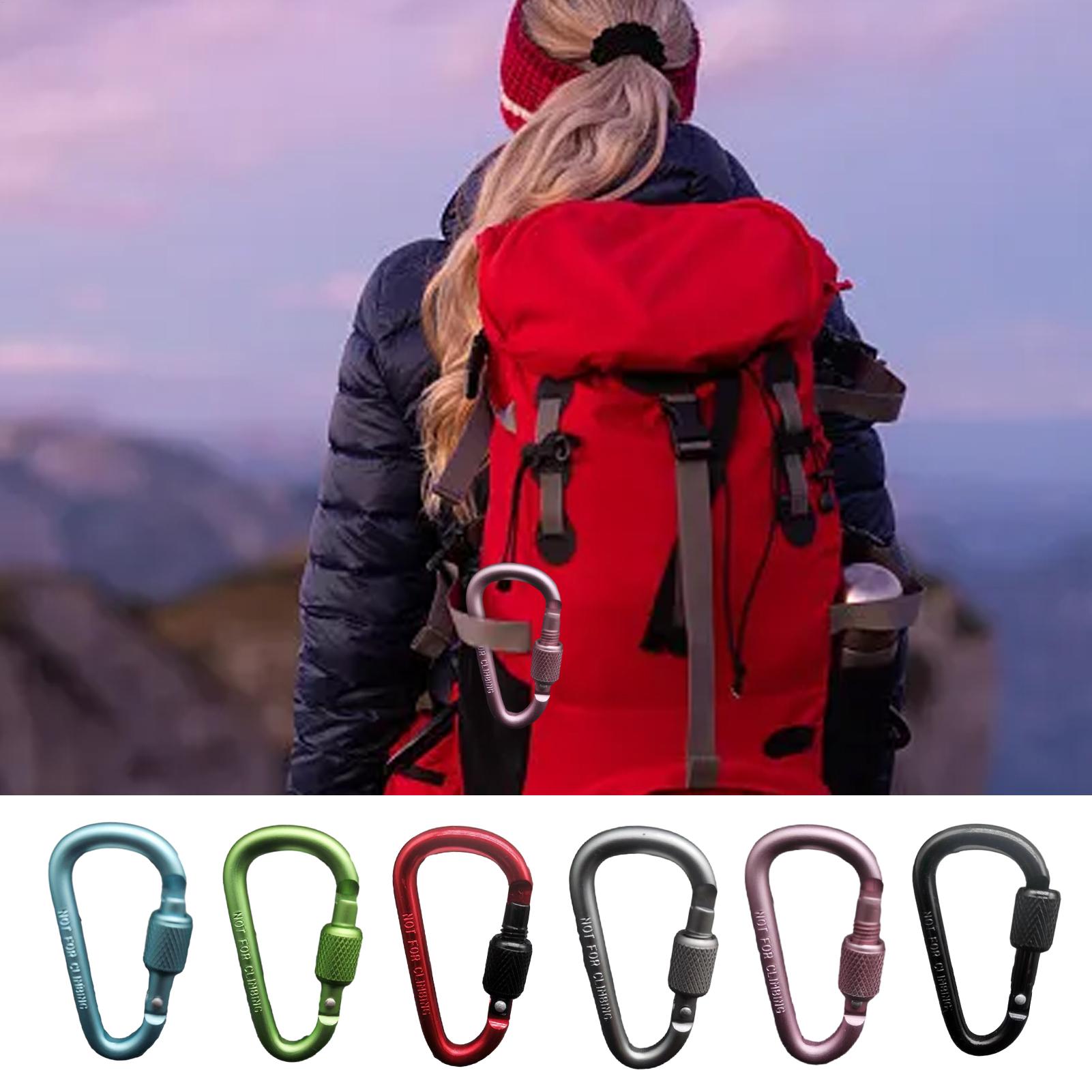 คาราไบเนอร์รูปตัว D อลูมิเนียม - Carabiner Locking D บทวิจารณ์และราคา