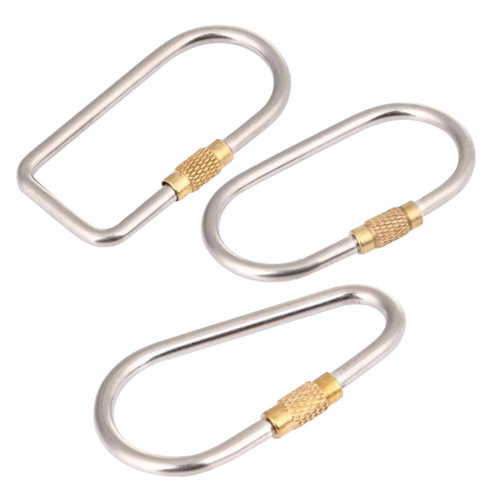 5ชิ้น/ล็อตไทเทเนียมล็อคC Arabi - Carabiner Locking D บทวิจารณ์และราคา