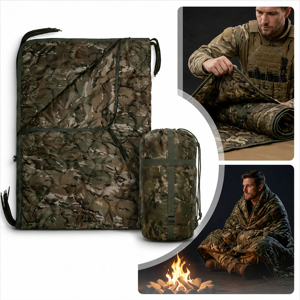 ผ้าห่มลายพรางสำหรับตั้งแคมป์พร - Outdoor Adventure Quilt บทวิจารณ์และราคา
