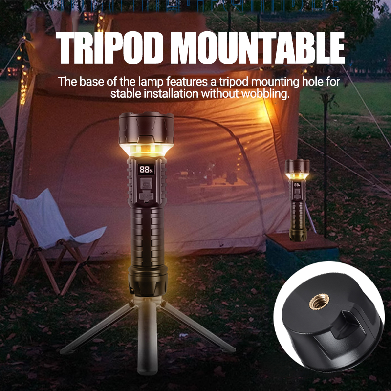 ไฟฉาย LED แบบ COB แบบชาร์จไฟได - Outdoor Adventure Camp บทวิจารณ์และราคา