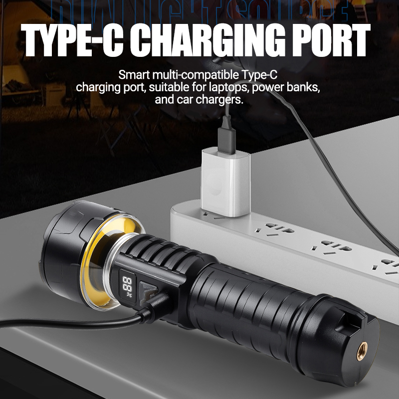 ไฟฉาย LED แบบ COB แบบชาร์จไฟได - Outdoor Adventure Camp บทวิจารณ์และราคา