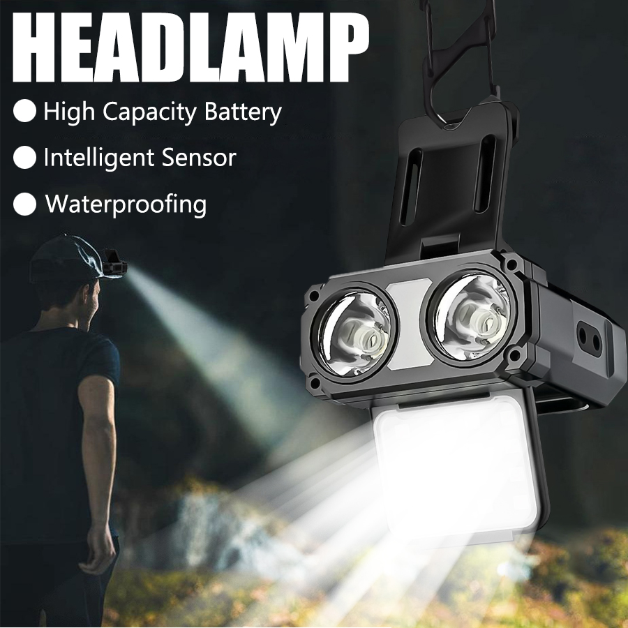 ไฟฉายคาดศีรษะแบบหนีบหมวก LED C - Outdoor Adventure Camp บทวิจารณ์และราคา