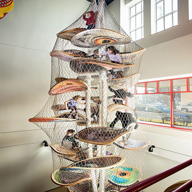 อุปกรณ์สนามเด็กเล่นเหล็กแบบตาข - Outdoor Adventure Center บทวิจารณ์และราคา