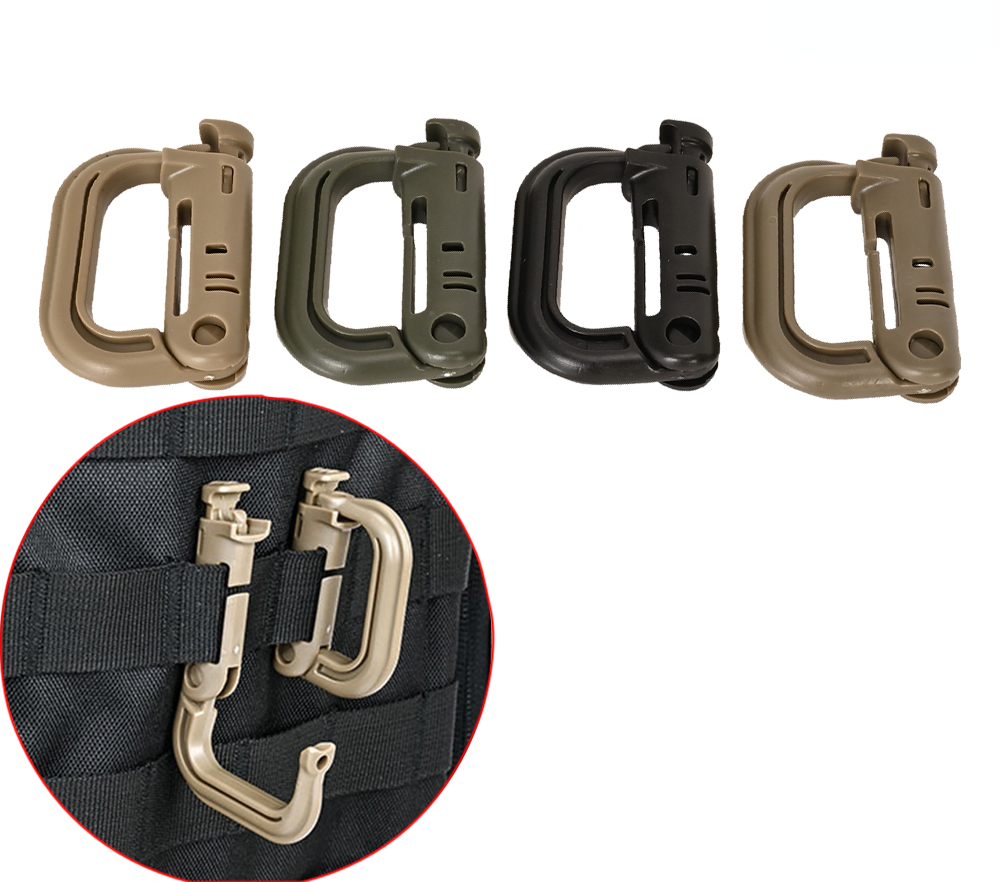 2 ชิ้น ห่วงล็อค MOLLE แบบ D สำ - Carabiner Locking D บทวิจารณ์และราคา
